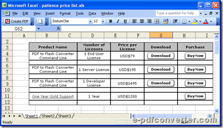 Open Excel and click ctrl + P preparing for conversion from Excel to PDF